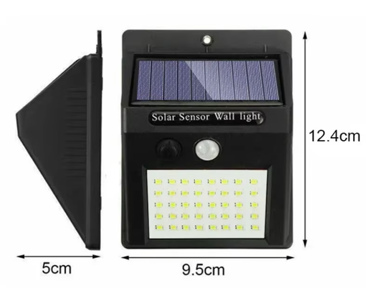 LÁMPARA SOLAR CON SENSOR DE MOVIMIENTO