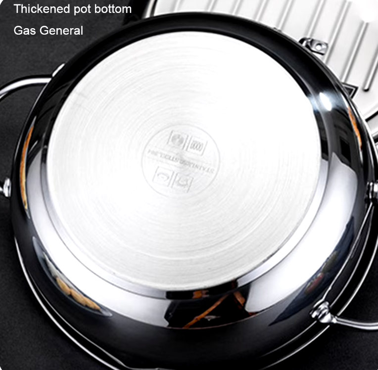 Olla Freidora de acero inoxidable con termómetro