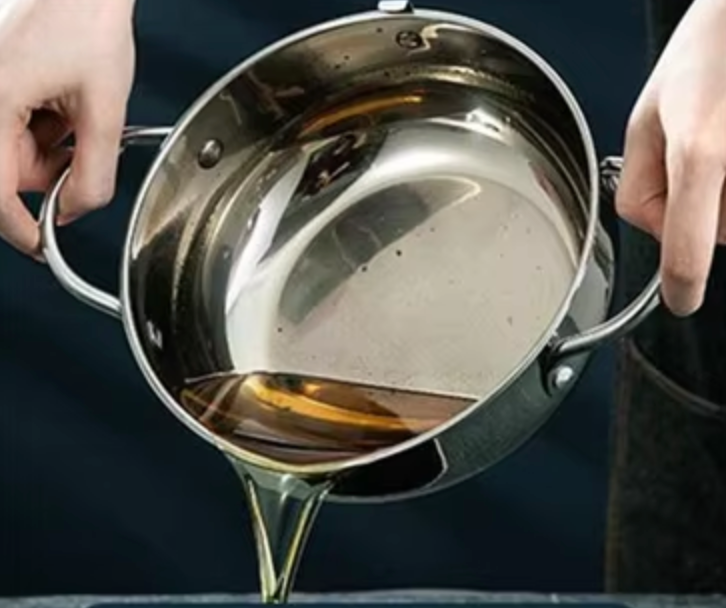 Olla Freidora de acero inoxidable con termómetro