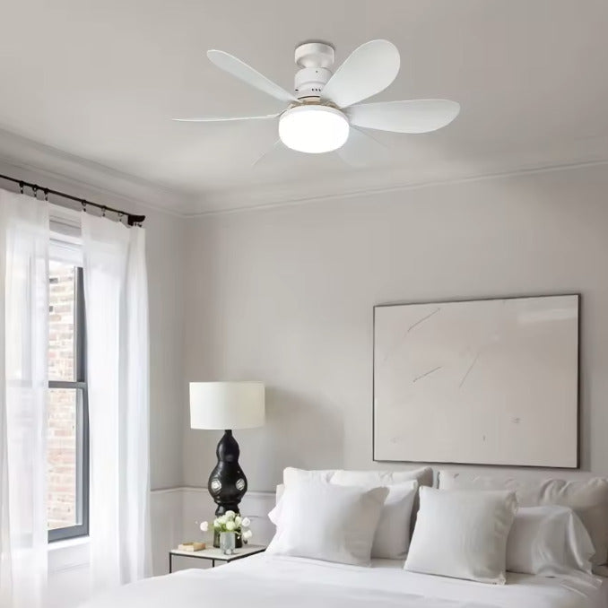VENTILADOR CON LUZ LED 6 ASPAS