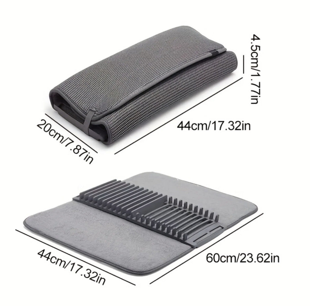 TAPETE MICROFIBRA + ESCURRIDOR 2 EN 1 - HomeDry®