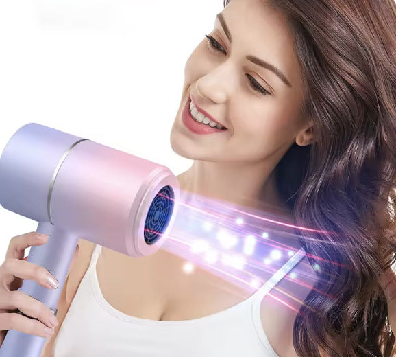 SECADOR DE CABELLO PLEGABLE CON LUZ AZUL - BlueGlow™