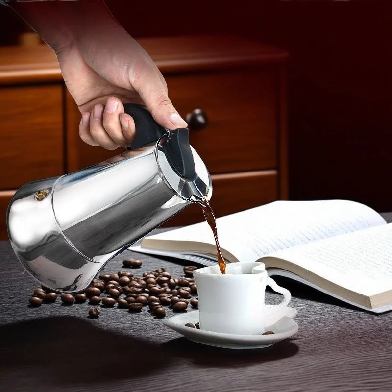 Cafetera Italiana de Acero Inoxidable - Caffenza®