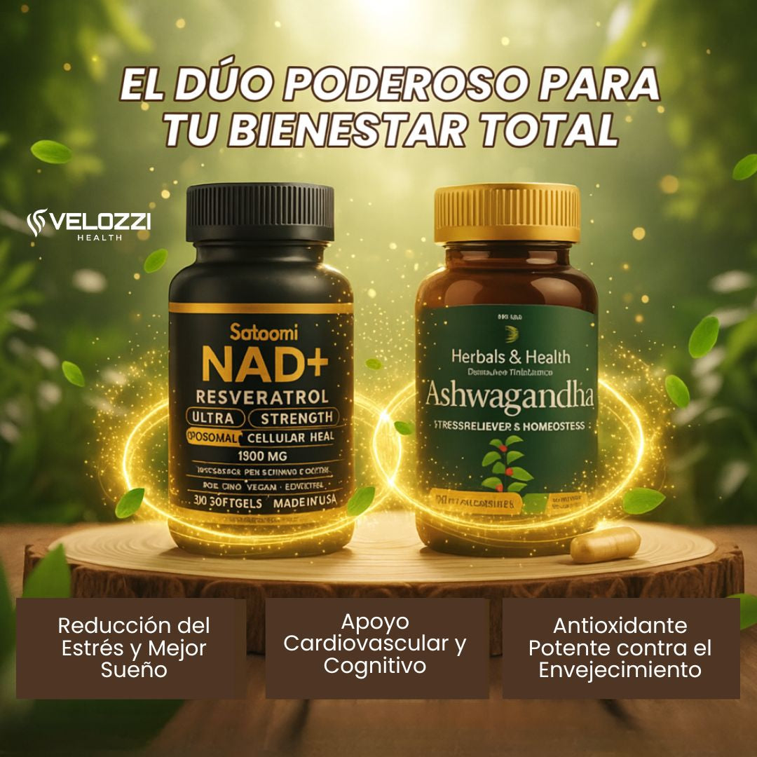 Pack Bienestar (Ashwagandha y NAD+Resveratrol)