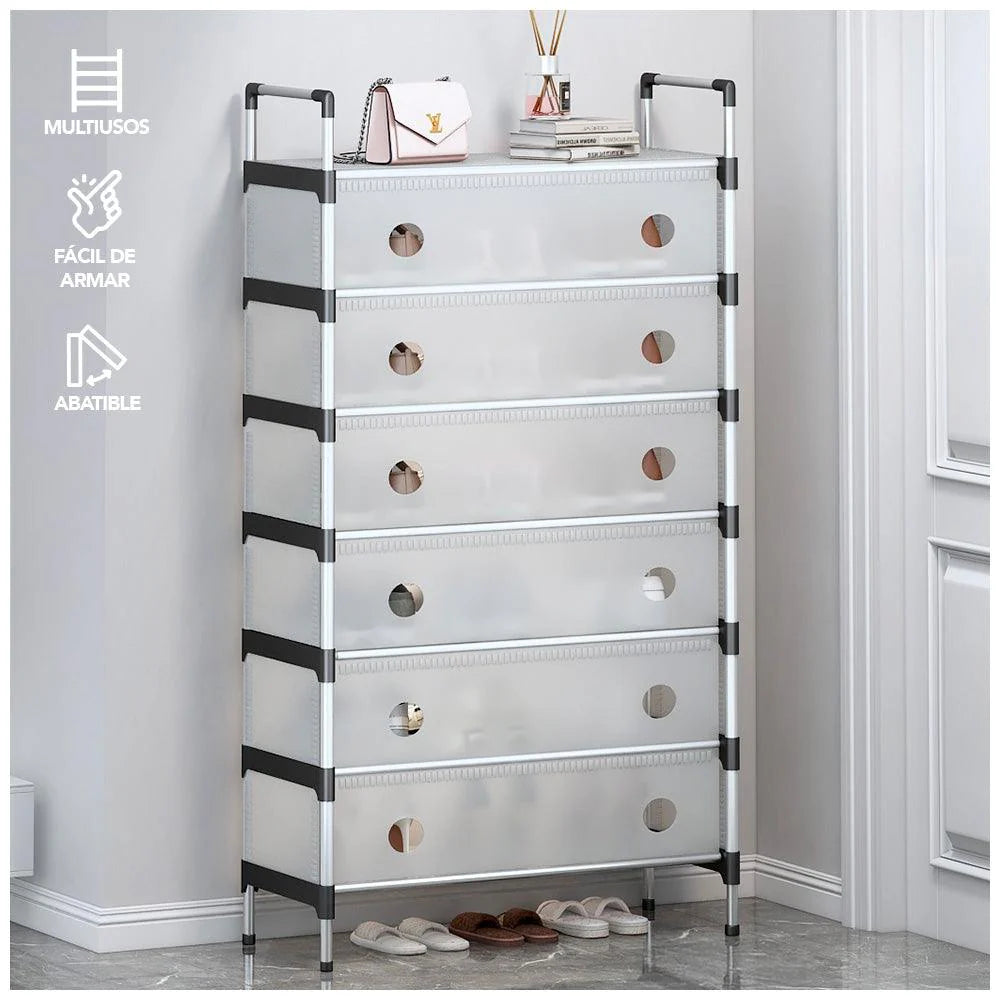 Zapatero de 5 niveles con protector - ShoeTower®
