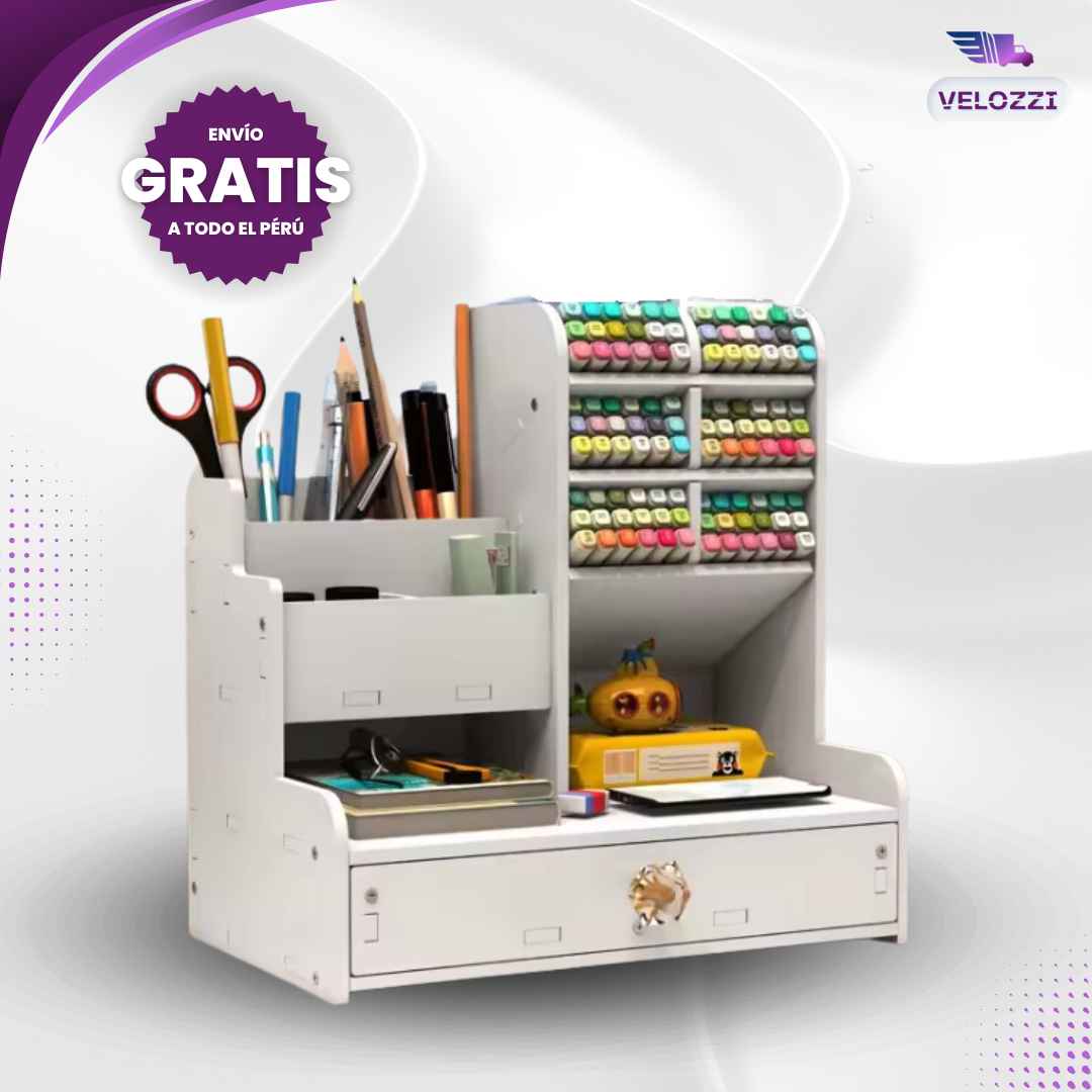 ORGANIZADOR DE ESCRITORIO MULTIFUNCIONAL
