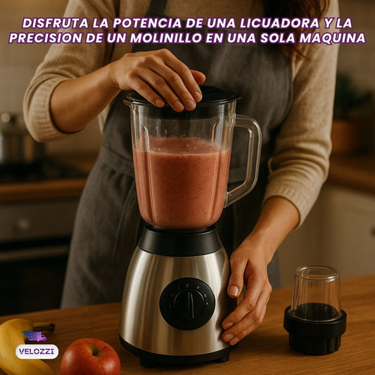 LICUADORA DE 5 VELOCIDADES 2 EN 1 - DualMix®