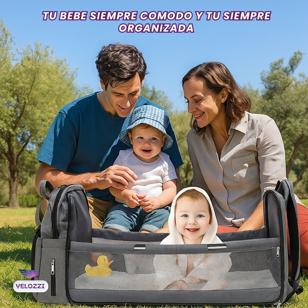 Mochila con cuna plegable - BebéGo®