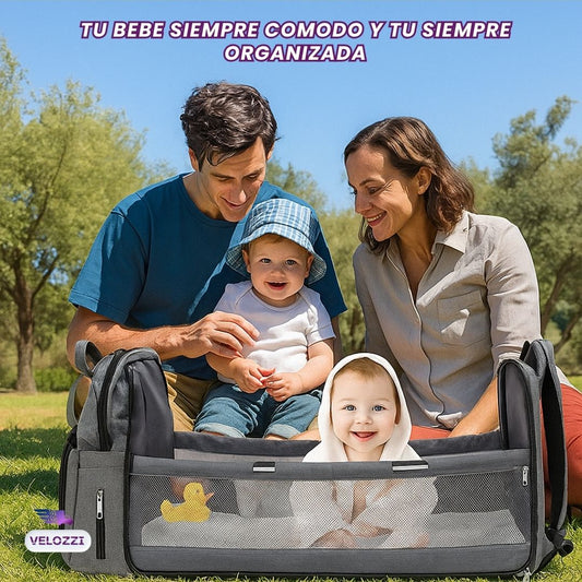 Mochila con cuna plegable - BebéGo®