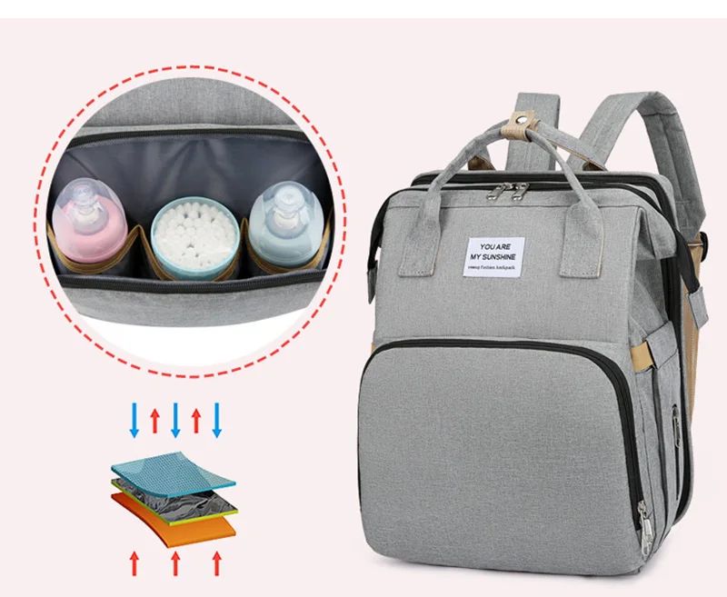 Mochila con cuna plegable - BebéGo®