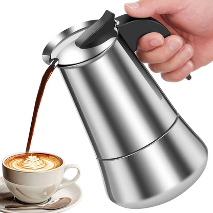 Cafetera Italiana de Acero Inoxidable - Caffenza®