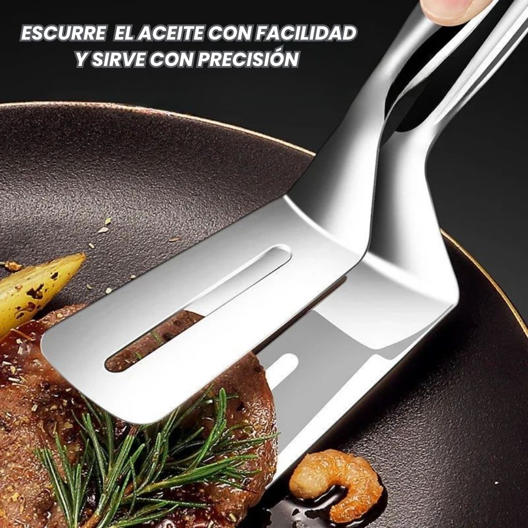 Espátula Escurridora de Acero - CleanFlip®