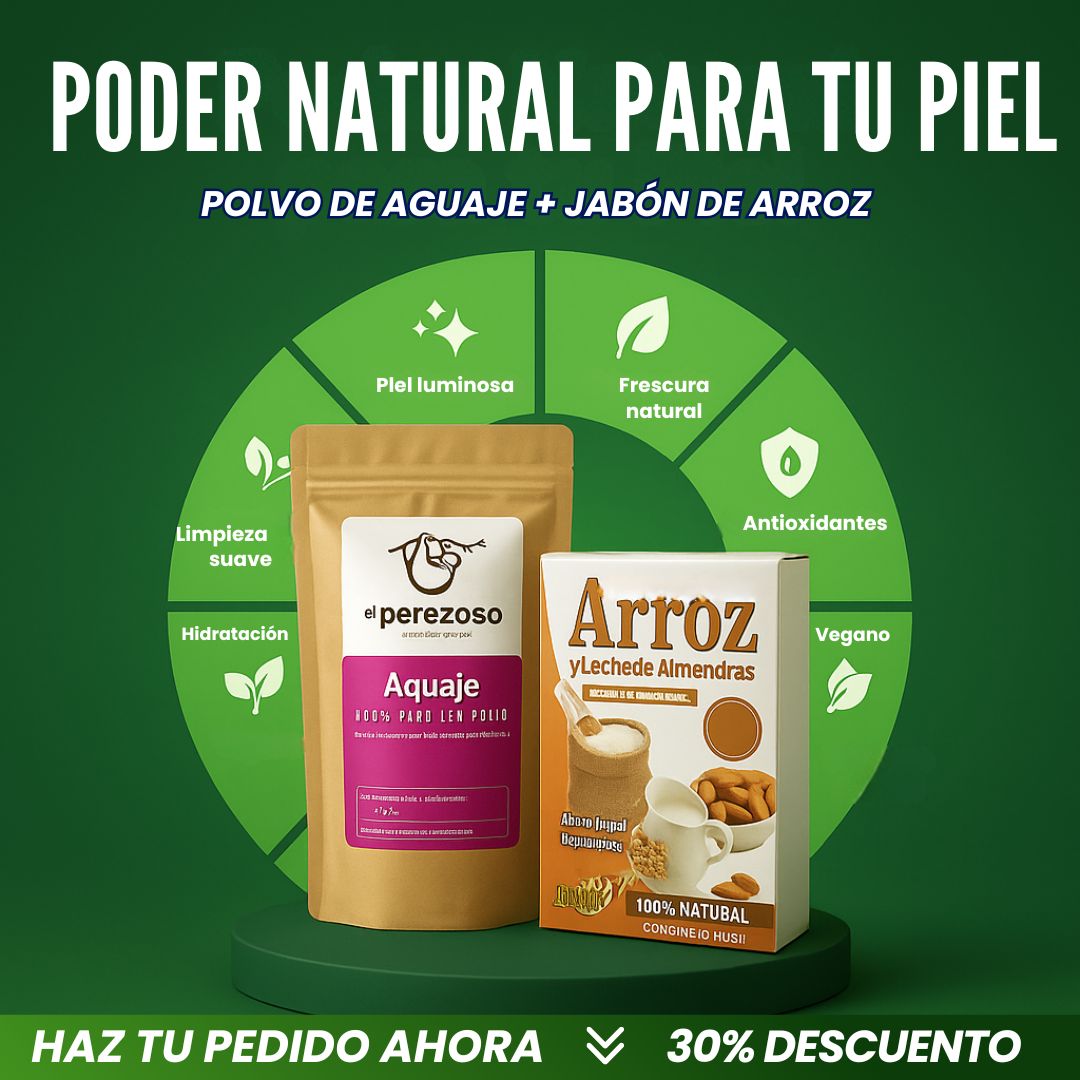 Dúo Skin Glow® - Jabón de Arroz + Polvo de Aguaje