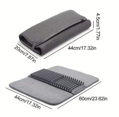 TAPETE MICROFIBRA + ESCURRIDOR 2 EN 1 - HomeDry®