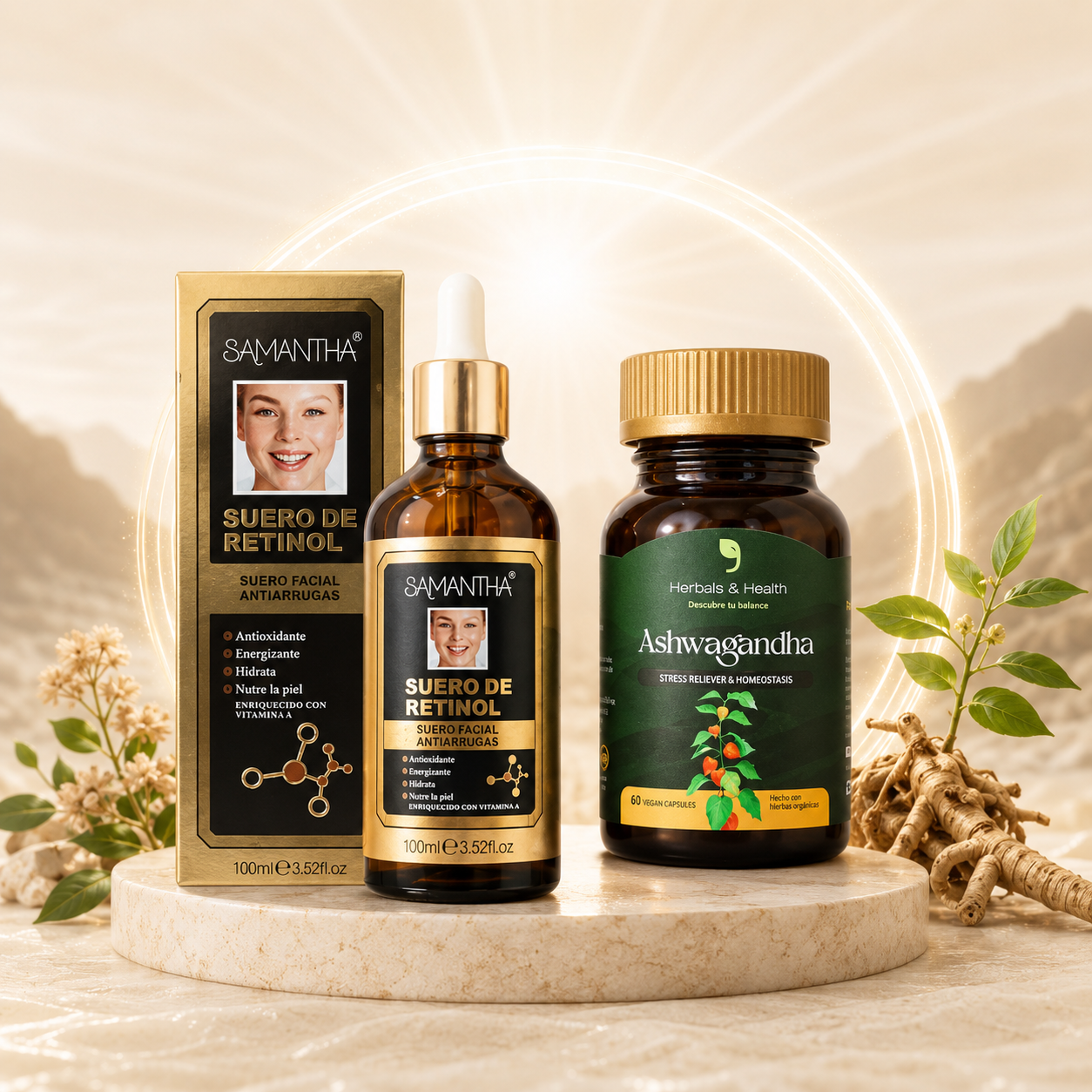 Pack Serum de Retinol + Ashwagandha