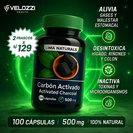 Cápsulas de Carbón Activado Premium - BioCarbón®