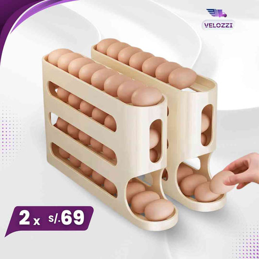 ORGANIZADOR DE HUEVOS 4 PISOS