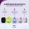 Audífonos Bluetooth con cancelación de ruido