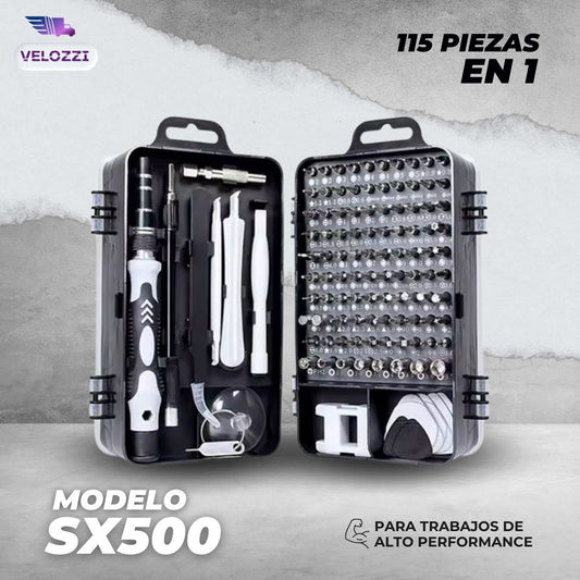 SET DE DESTORNILLADORES 115 EN 1 - SX500