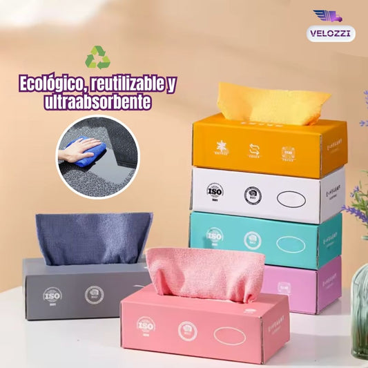 Set de 40 Paños Microfibra Ultrabsorbentes - SmartWipe®