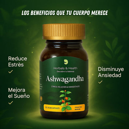 Ashwagandha 60 Píldoras - Herbals & Health®