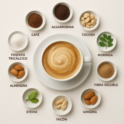 Pack de 30 sobres - Coffe extreme 8 en 1 con componentes vitales