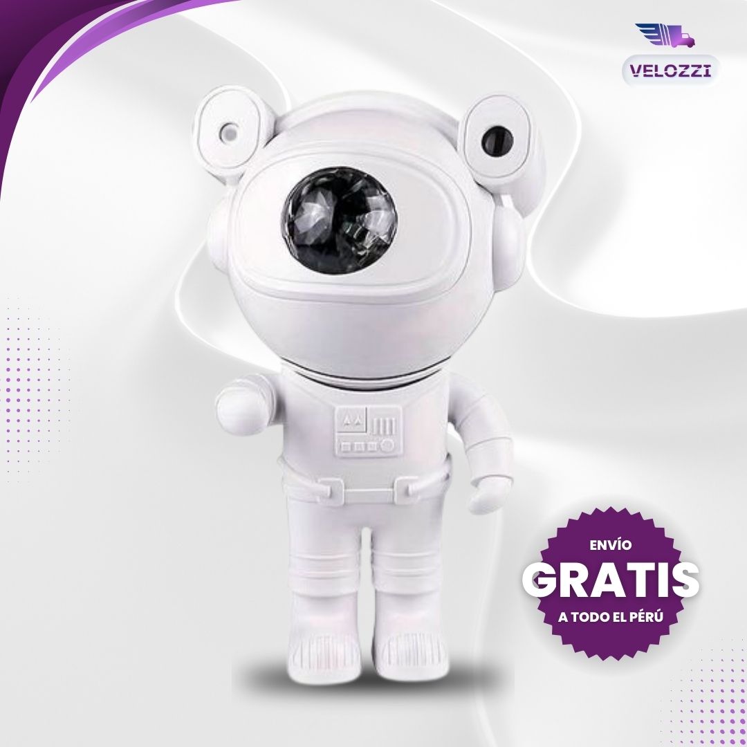 Astronauta proyector de galaxias